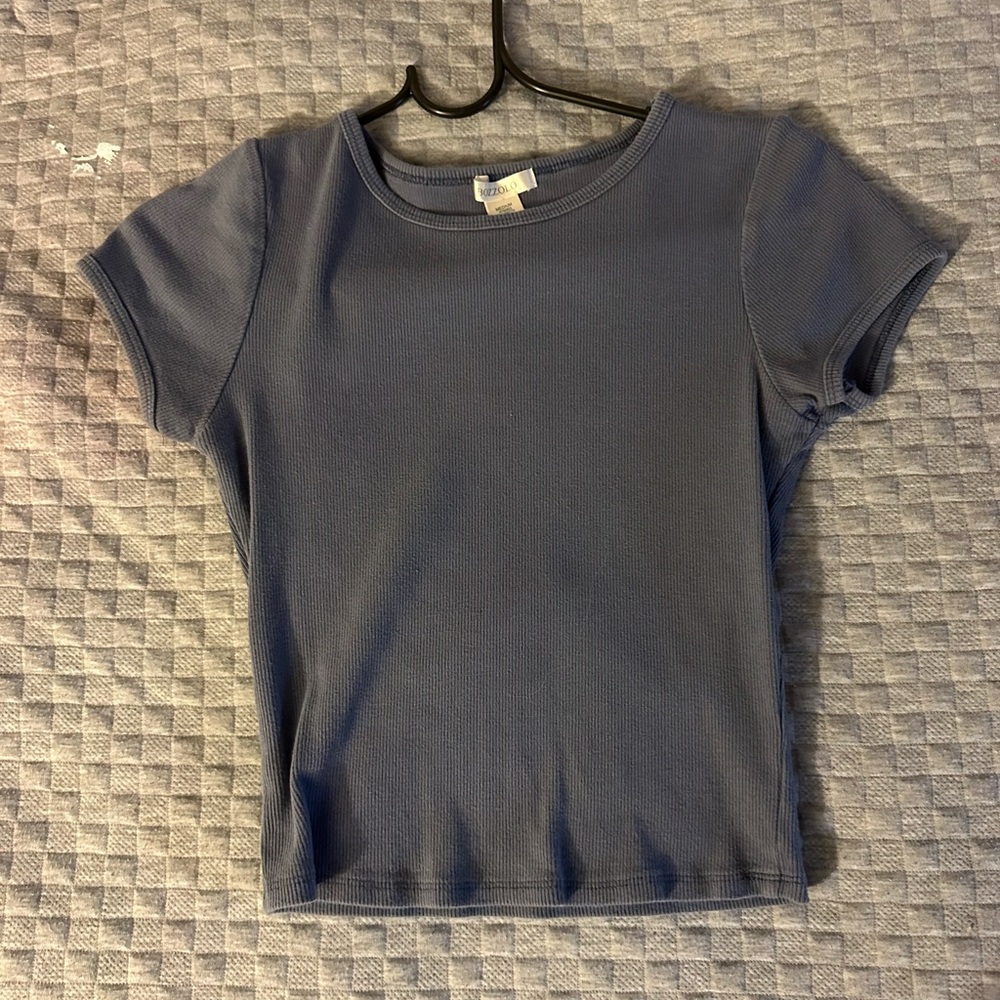 Grey Blue Brandy Melville crop top
